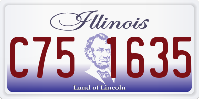 IL license plate C751635