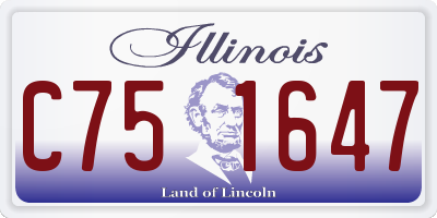 IL license plate C751647
