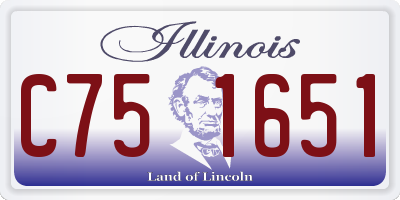 IL license plate C751651