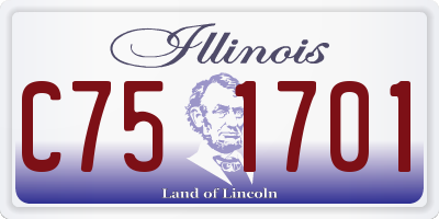 IL license plate C751701