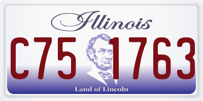 IL license plate C751763