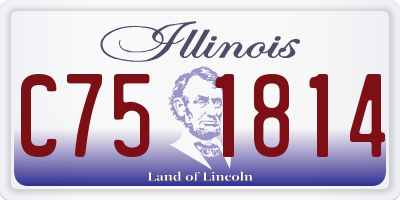 IL license plate C751814