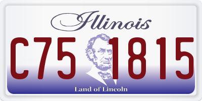 IL license plate C751815