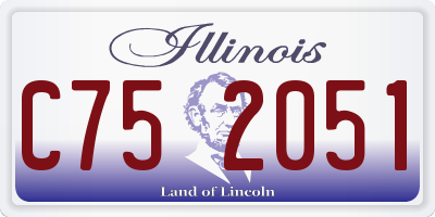 IL license plate C752051