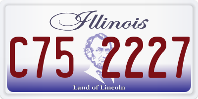 IL license plate C752227