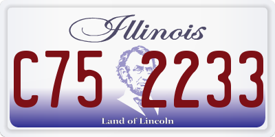 IL license plate C752233