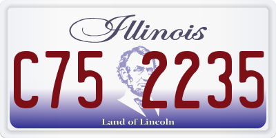 IL license plate C752235