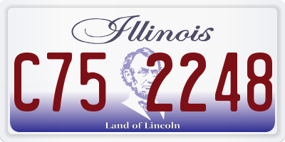 IL license plate C752248