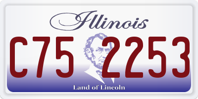 IL license plate C752253