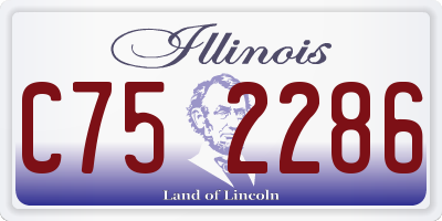 IL license plate C752286