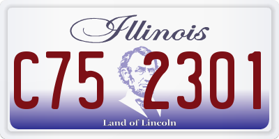 IL license plate C752301