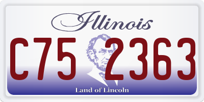 IL license plate C752363
