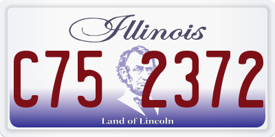 IL license plate C752372