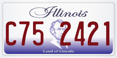 IL license plate C752421