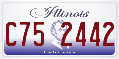 IL license plate C752442