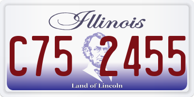 IL license plate C752455