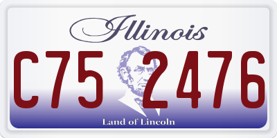 IL license plate C752476