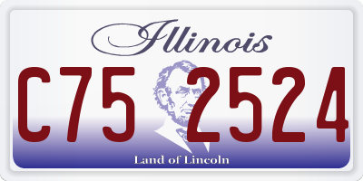 IL license plate C752524