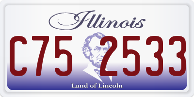 IL license plate C752533