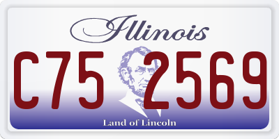 IL license plate C752569