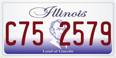 IL license plate C752579