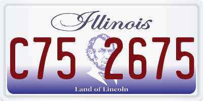 IL license plate C752675