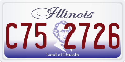IL license plate C752726