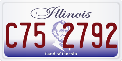 IL license plate C752792