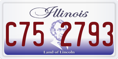 IL license plate C752793