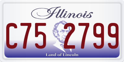 IL license plate C752799
