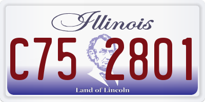 IL license plate C752801