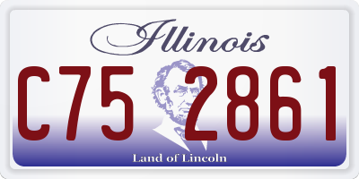 IL license plate C752861