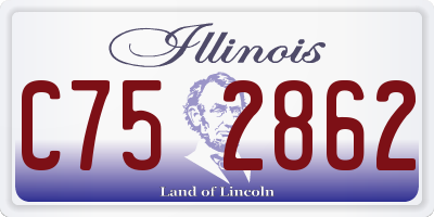 IL license plate C752862