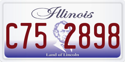 IL license plate C752898