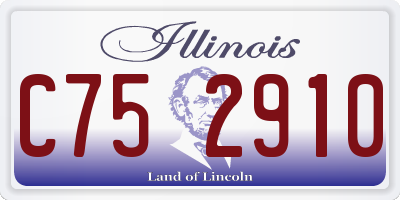 IL license plate C752910