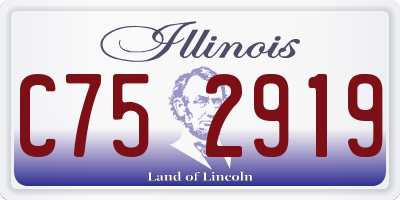 IL license plate C752919