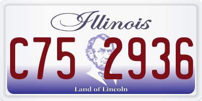 IL license plate C752936