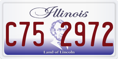 IL license plate C752972