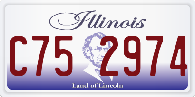 IL license plate C752974