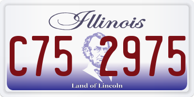 IL license plate C752975