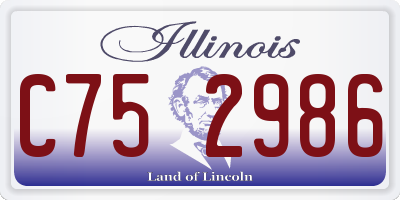 IL license plate C752986
