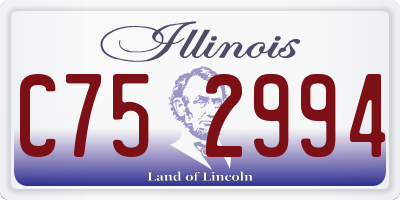 IL license plate C752994