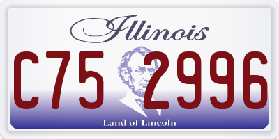 IL license plate C752996