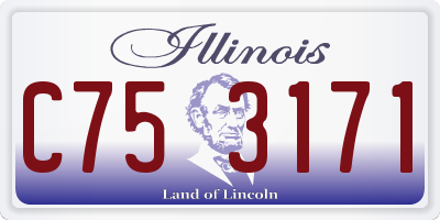 IL license plate C753171