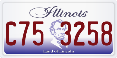 IL license plate C753258