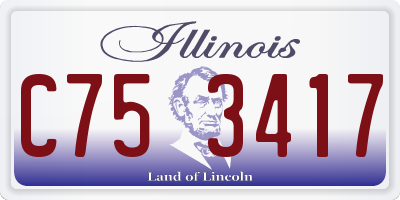 IL license plate C753417