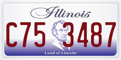 IL license plate C753487