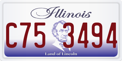 IL license plate C753494