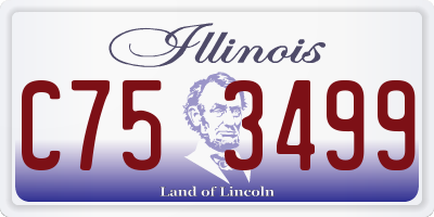 IL license plate C753499
