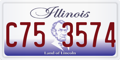 IL license plate C753574